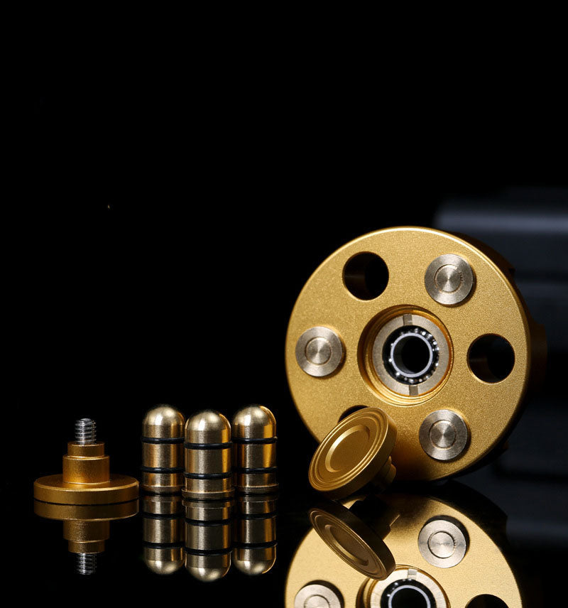 Messing Revolver Kugeln Fidget Spinner EDC Hand Finger Fokus Spielzeug EDC Geschenk
