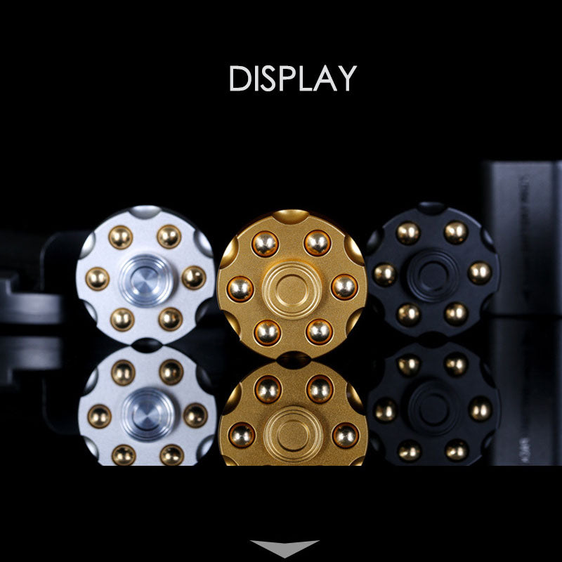 Messing Revolver Kugeln Fidget Spinner EDC Hand Finger Fokus Spielzeug EDC Geschenk