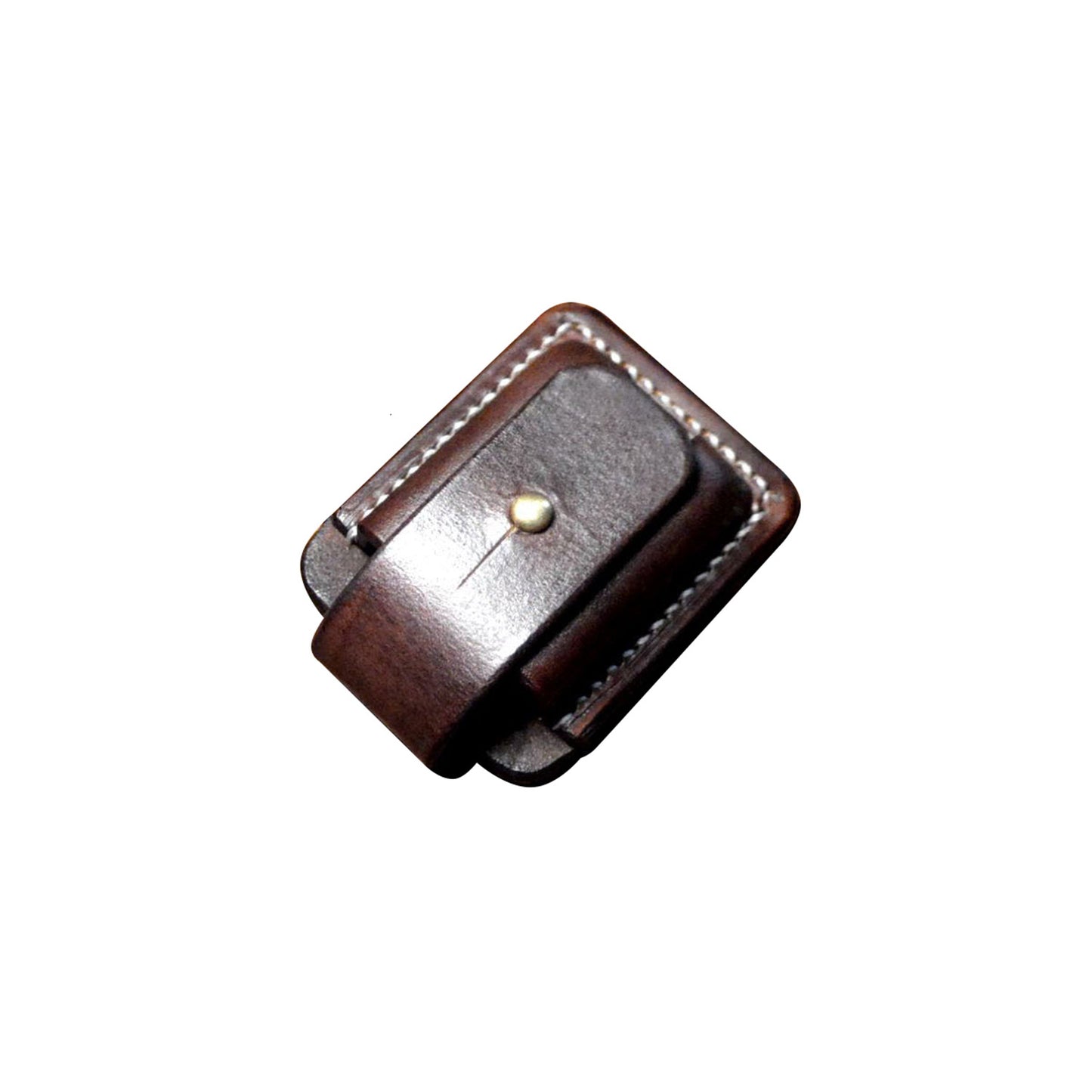Hand made Genuine Leather Case For Zippo Lighter Full Grain Cowhide Pouch Holder