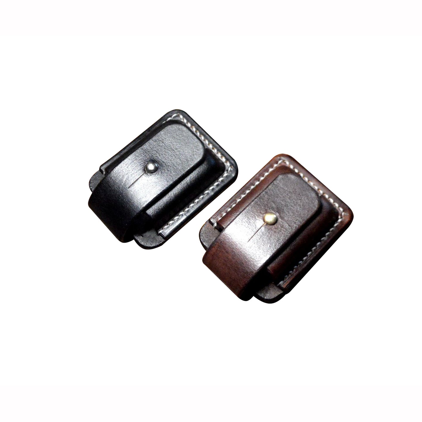 Hand made Genuine Leather Case For Zippo Lighter Full Grain Cowhide Pouch Holder