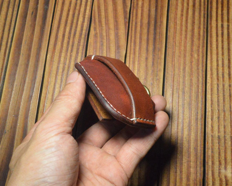 Handmade leather Craft Car Key Bag Cowhide holder for zippo lighter case Z style