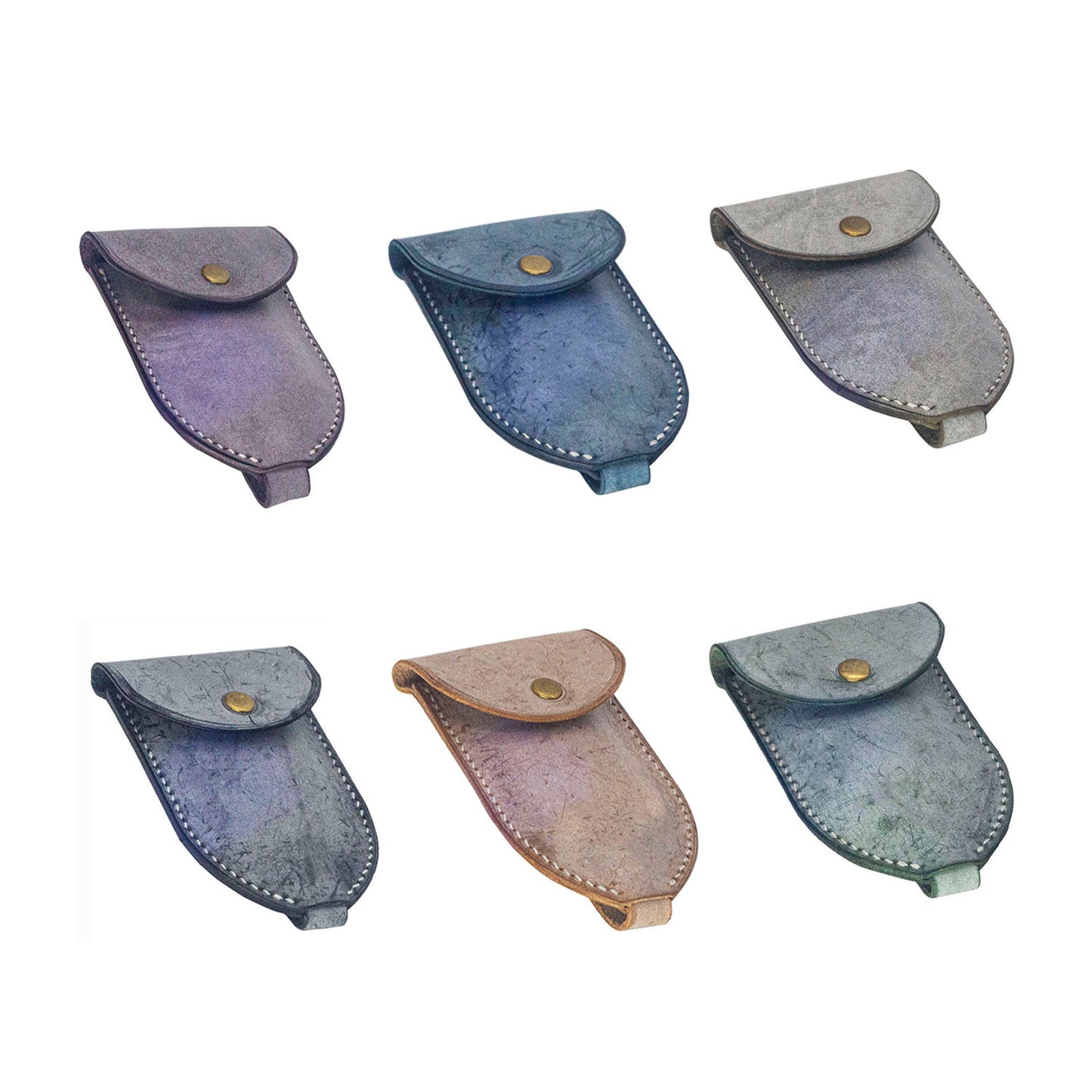 Handmade Foggy wax Leather Craft Multifunction Car Key Chain Case Bag Holder