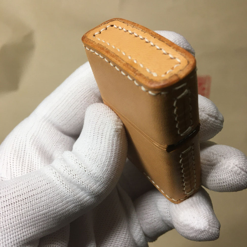 Hand Made Veg tanned Leather Craft Case For Zippo Lighter Cowhide Pouch Holder