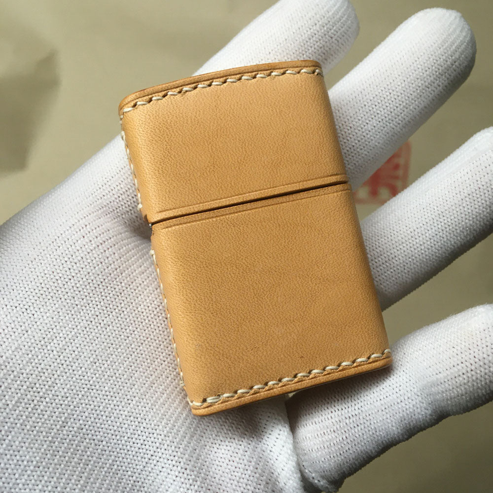 Hand Made Veg tanned Leather Craft Case For Zippo Lighter Cowhide Pouch Holder