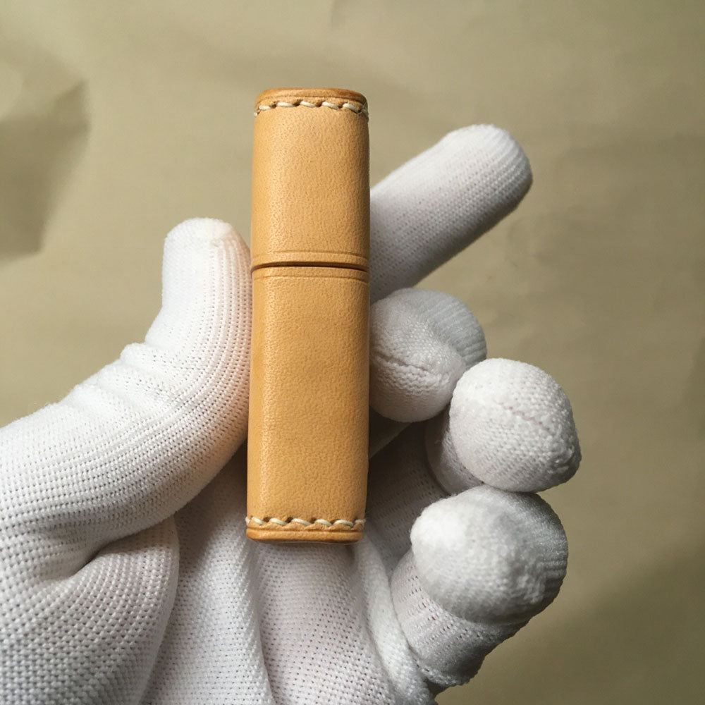 Hand Made Veg tanned Leather Craft Case For Zippo Lighter Cowhide Pouch Holder