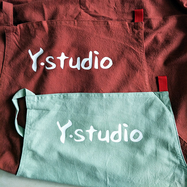 Hochwertige, modische Schürze aus gewaschenem Leinen mit Tasche für Küche, Kochen, Café, Restaurant, Kellner, handgefertigt, Handwerkerstudio, kann mit individuellem Logo bedruckt werden