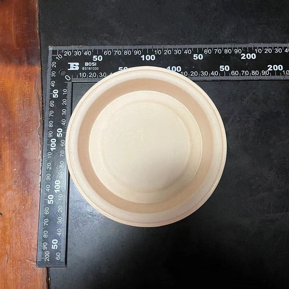 Handmade Molded Genuine Cowhide Vegetable Tanned Leather Catchall Tray Dish