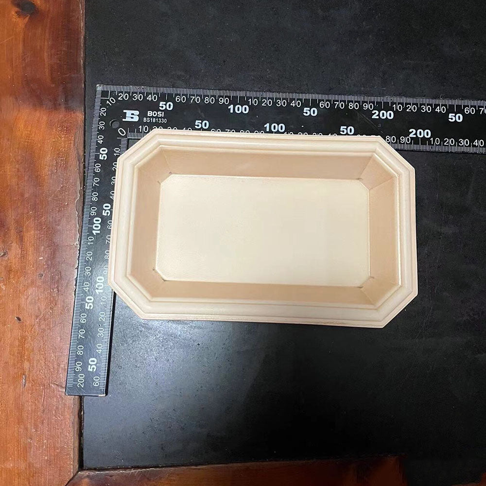 Handmade Molded Genuine Cowhide Vegetable Tanned Leather Catchall Tray Dish
