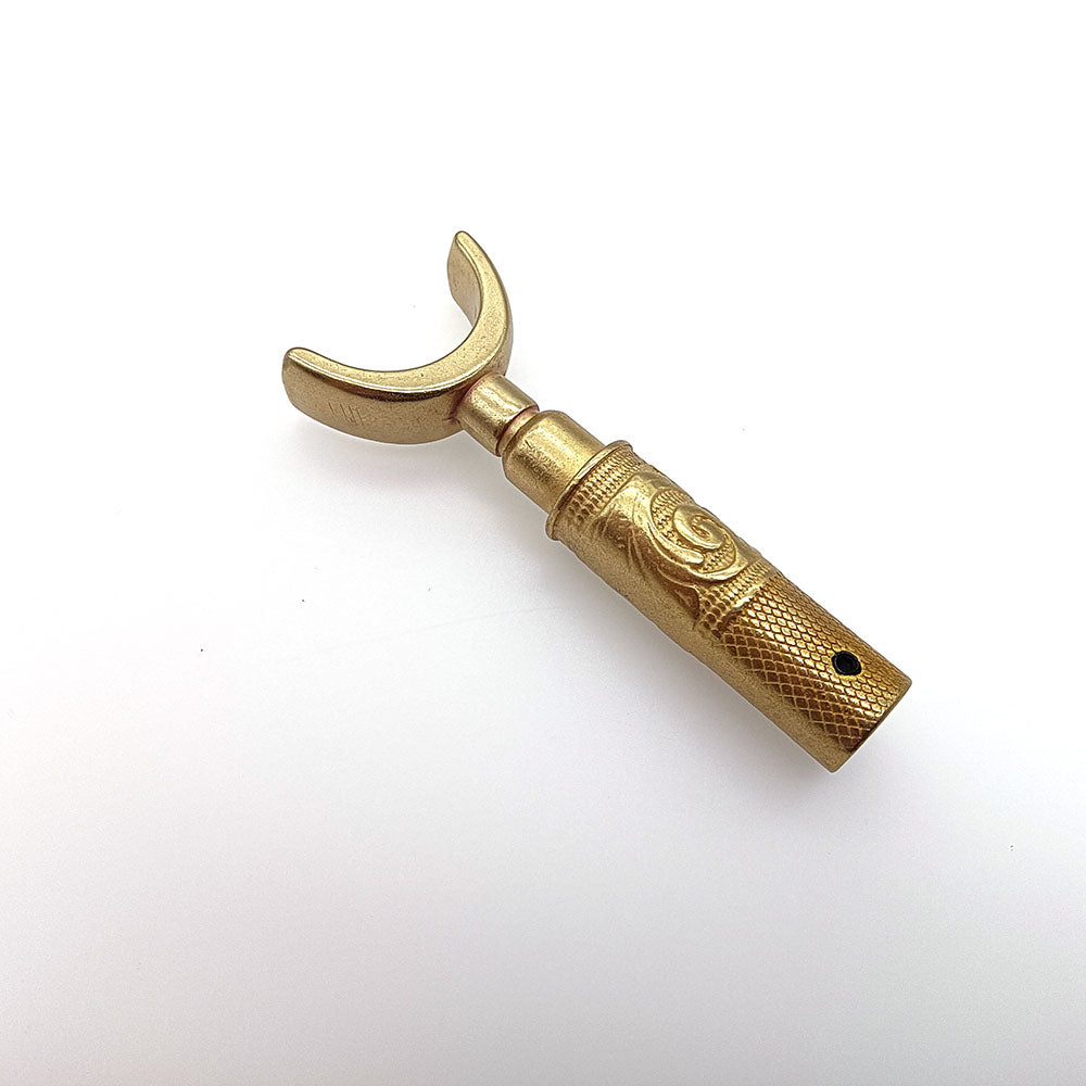 Cuchillo giratorio de metal con doble cojinete para trinchar, color bronce retro, herramienta para artesanía en cuero