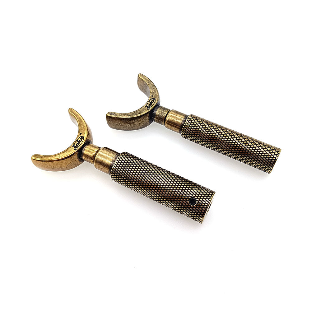 Cuchillo de trinchar de metal con doble cojinete, cuchilla giratoria de corte, color latón, herramienta para artesanía en cuero