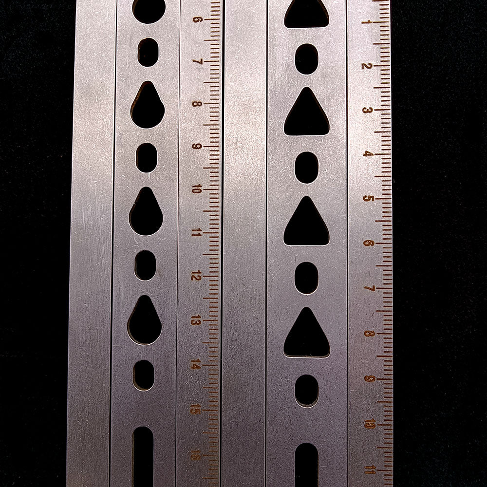 Leather Craft Belt Positioning Auxiliary Ruler handmade Punch Hole Spacing Tools