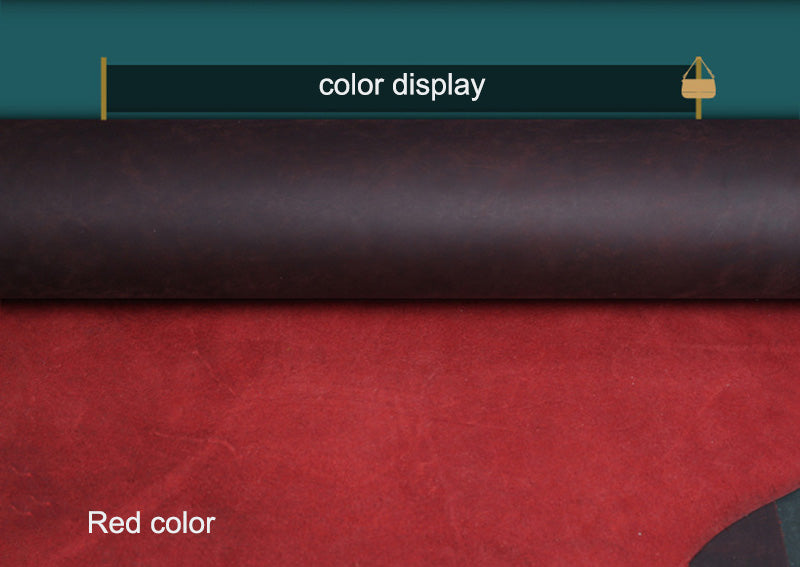 1.2mm/1.6mm Thickness Cowhide Oil tanned Crazy horse leather craft Diy material retro Pull up style
