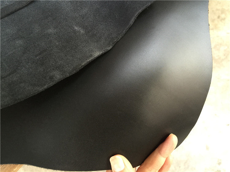 Black Full Grain Vegetable Tanned Tooling Leather Leathercraft Natural DIY
