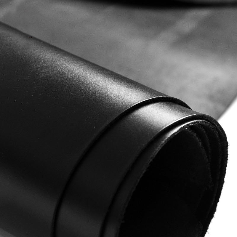 Black Full Grain Vegetable Tanned Tooling Leather Leathercraft Natural DIY