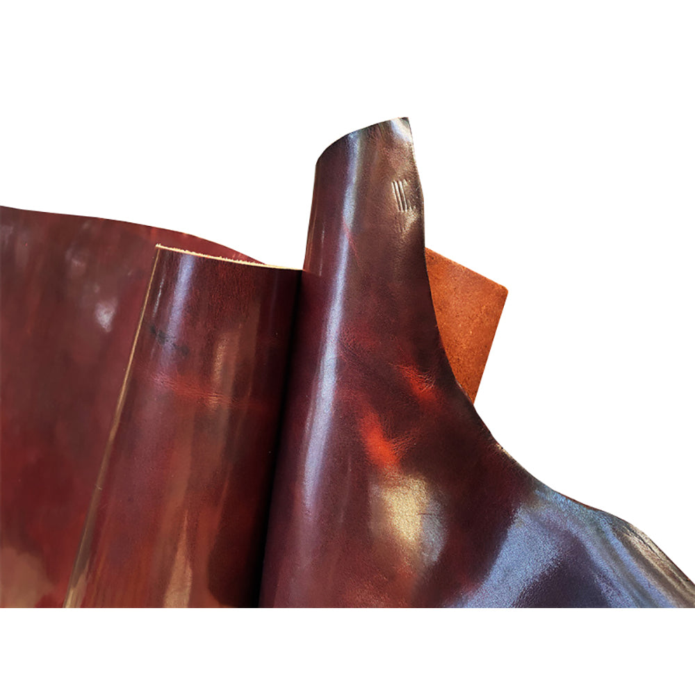 Fat Oil Wax Vegetable Tanned Cowhide Leather Craft Material Pull up Style