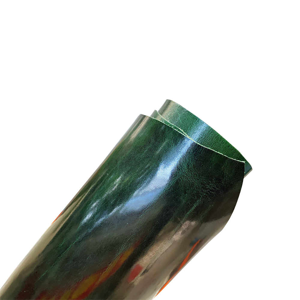 Fat Oil Wax Vegetable Tanned Cowhide Leather Craft Material Pull up Style