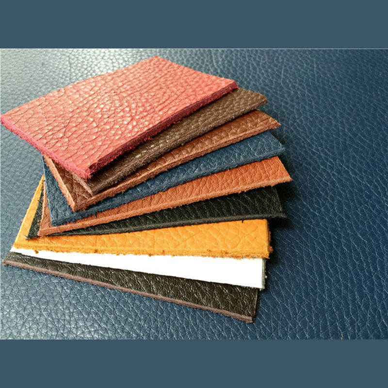 First Layer Lychee Grain Veg Tanned Leather Craft DIY Material Genuine Cowhide