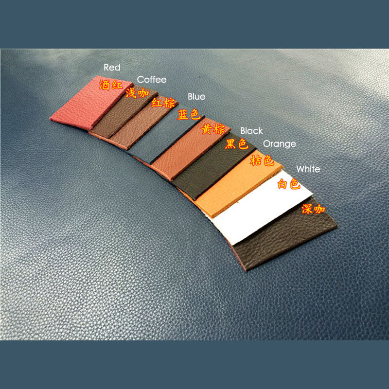 First Layer Lychee Grain Veg Tanned Leather Craft DIY Material Genuine Cowhide