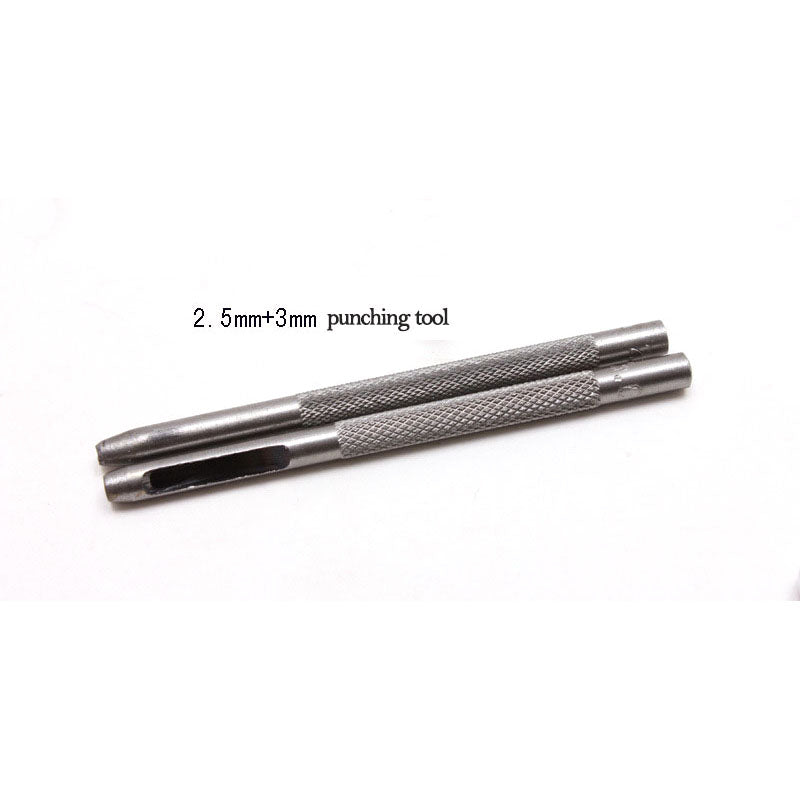 11PCS Leather Craft Tools Kit Die Puncher Buttom Snap Fastener Rivet Setter Base