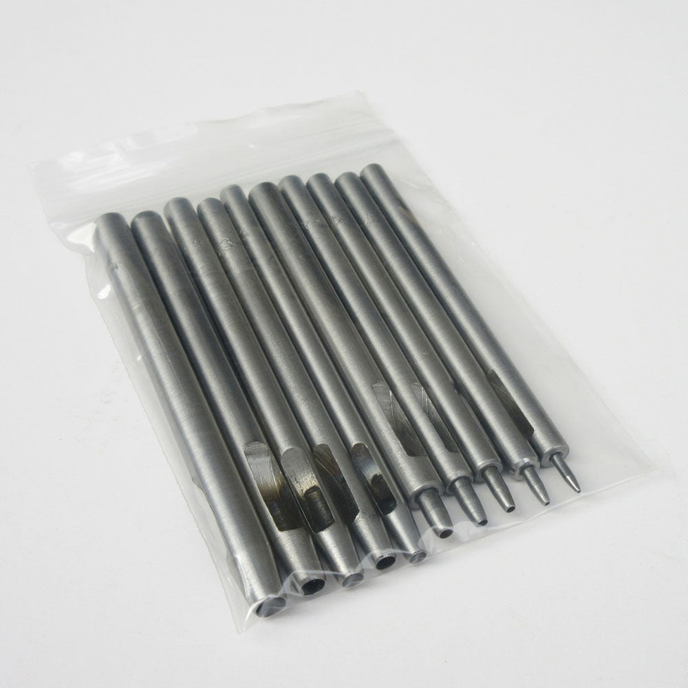Leather craft Belt hollow round Hole Punch punching tools 0.5-5mm 10pcs/set DIY
