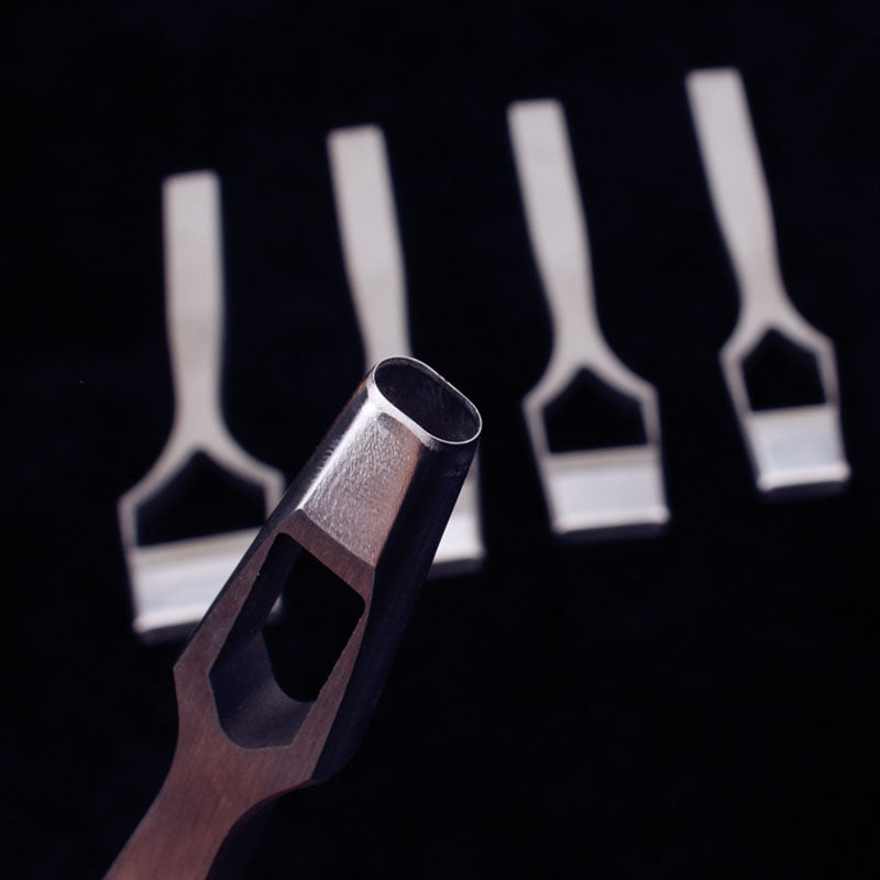 LeatherCraft Belt oblate Hole Punch Tools strap oval Stitching Eyelet Cutter Diy