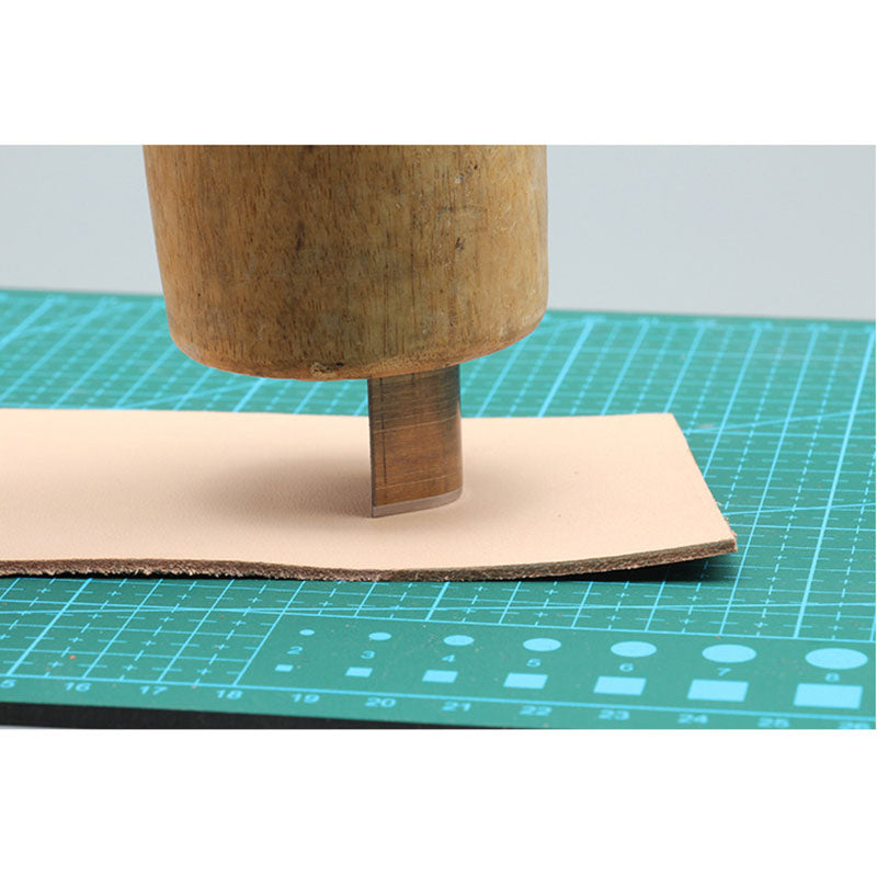 Molde de cuchillo troquelado de arco circular para artesanía en cuero Hoja de acero japonesa Herramientas de perforación
