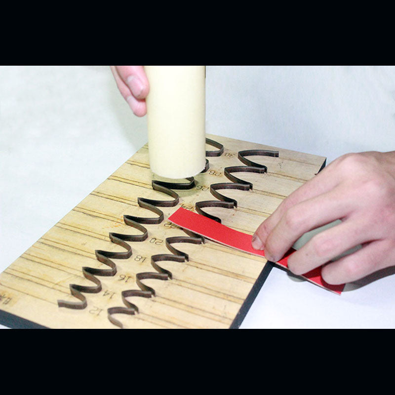 Molde de cuchillo para troquelado de correa de reloj de cuero Hoja de acero japonesa Herramientas de perforación