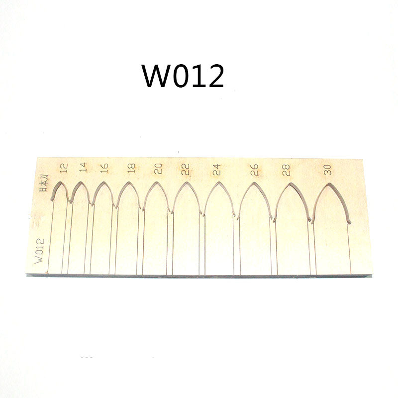 Molde de cuchillo para troquelado de correa de reloj de cuero Hoja de acero japonesa Herramientas de perforación
