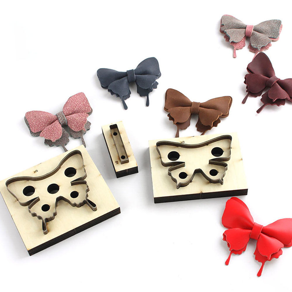 Troquel de corte de mariposa para artesanía en cuero Plantilla de arte con cuchillo japonés Molde de corte Herramientas