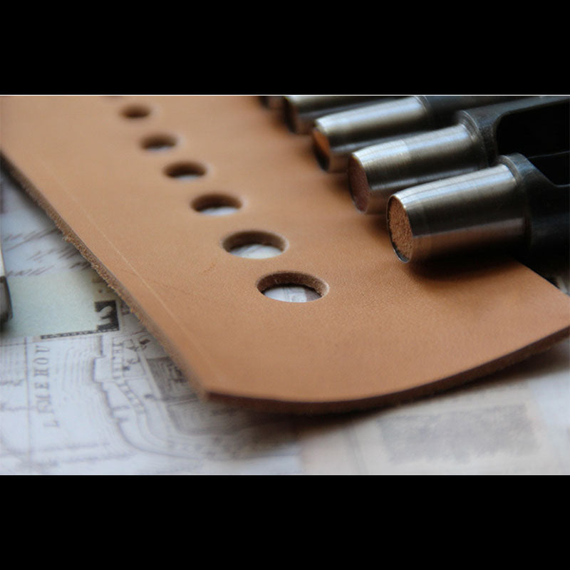 Perforadora de cuero para cinturón, material grueso, herramientas de bricolaje, taller de bricolaje