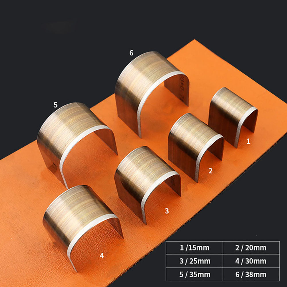 Leather Craft Belt End Die Cutter Mould Japan Steel Blade Punching cut Tool Set