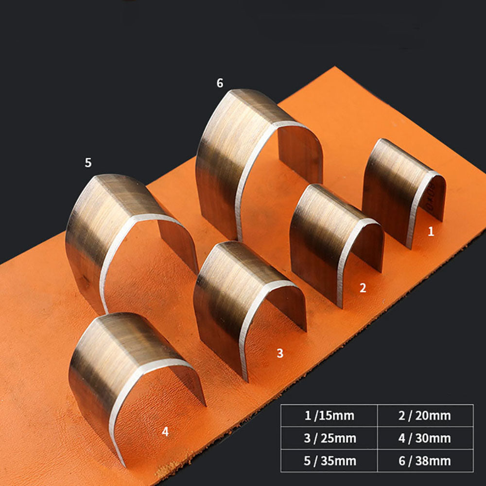 Leather Craft Belt End Die Cutter Mould Japan Steel Blade Punching cut Tool Set