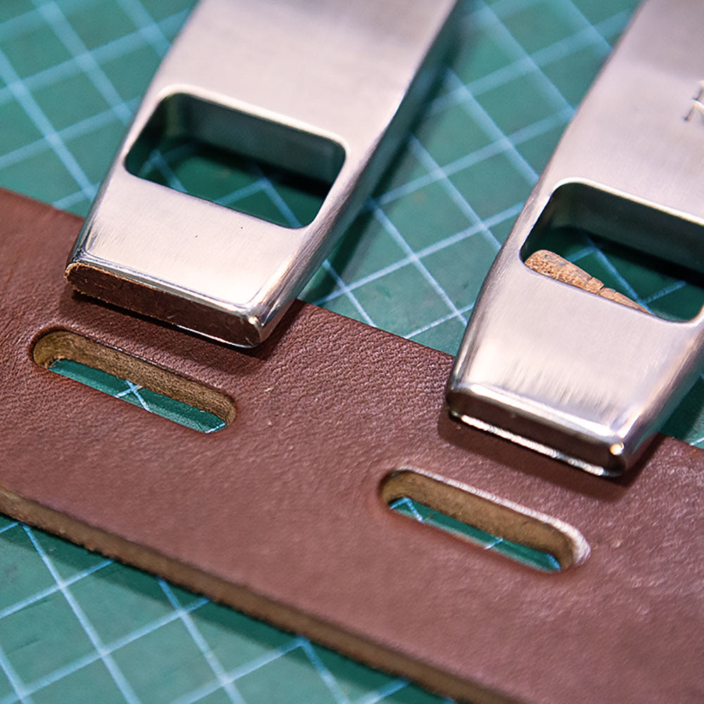 Leather Craft Belt Oblate Hole Punching Tools Strap Oval Stitching Eyelet Cutter
