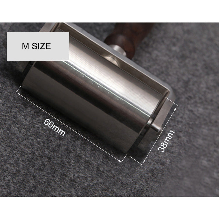 Leather Craft Press Crease Edges Tool Roller Glue Rolling Ebony Wood Handle DIY