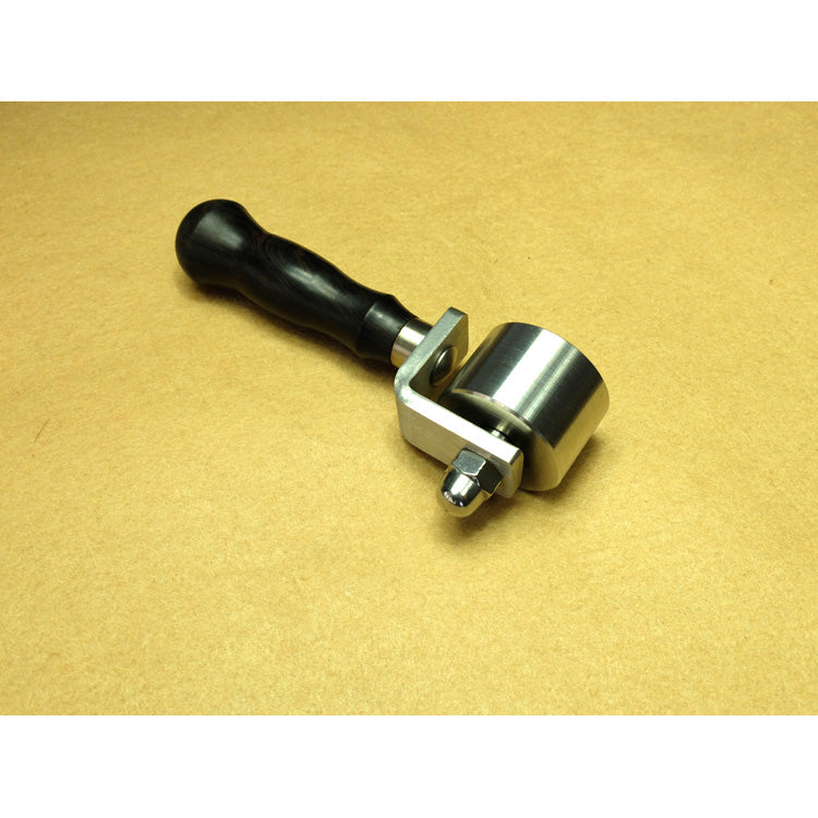 Leather Craft Press Crease Edges Tool Roller Glue Rolling Ebony Wood Handle DIY