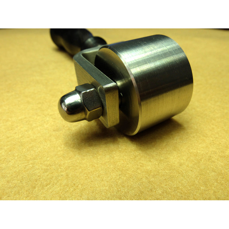Leather Craft Press Crease Edges Tool Roller Glue Rolling Ebony Wood Handle DIY
