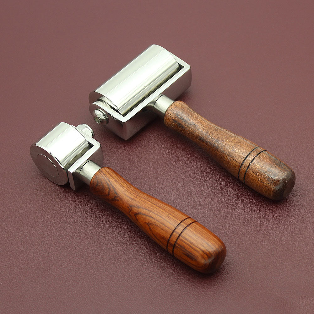 Leder Handwerk Presse Falte Kanten Werkzeuge Stahl Lager Roller Kleber Rollen DIY