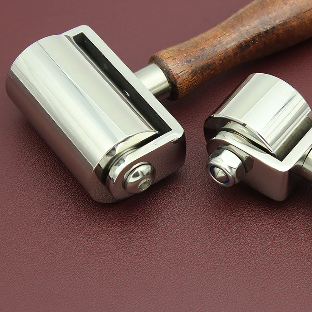 Leder Handwerk Presse Falte Kanten Werkzeuge Stahl Lager Roller Kleber Rollen DIY