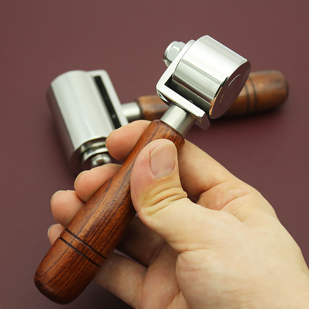 Leder Handwerk Presse Falte Kanten Werkzeuge Stahl Lager Roller Kleber Rollen DIY
