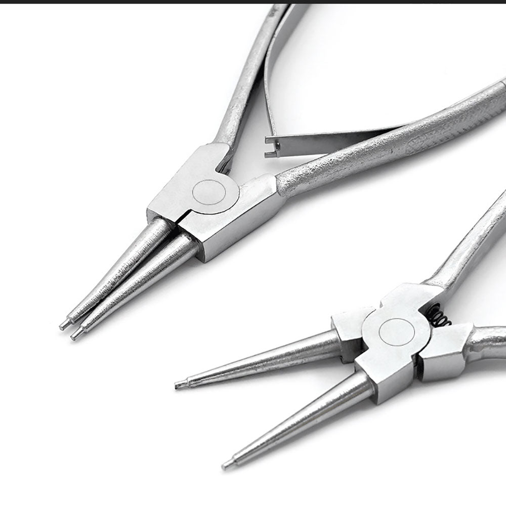 Portable Internal/External Bend/Straight Retaining Clip Snap Ring Circlip Pliers