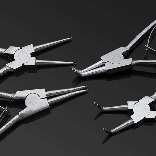 Portable Internal/External Bend/Straight Retaining Clip Snap Ring Circlip Pliers