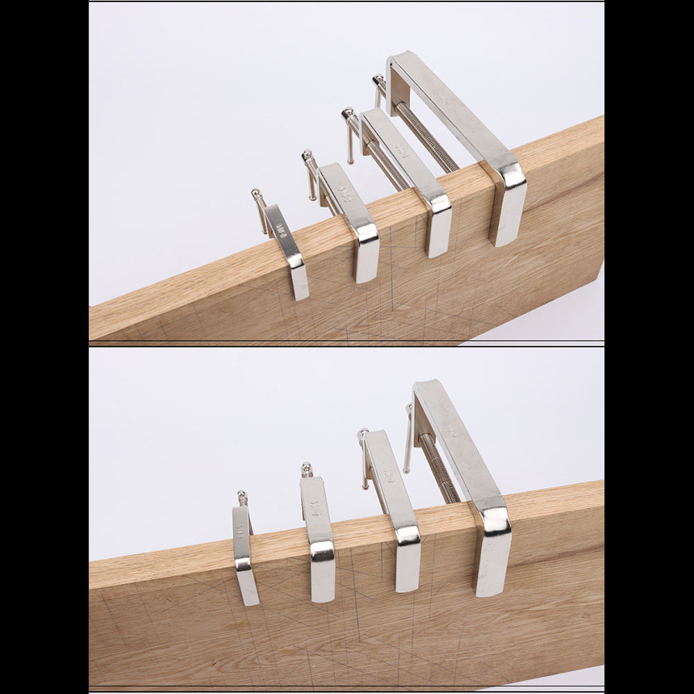 Quality Steel G Clamp Leather Craft Woodwork C Joiner DIY Desktop Fixed Tools