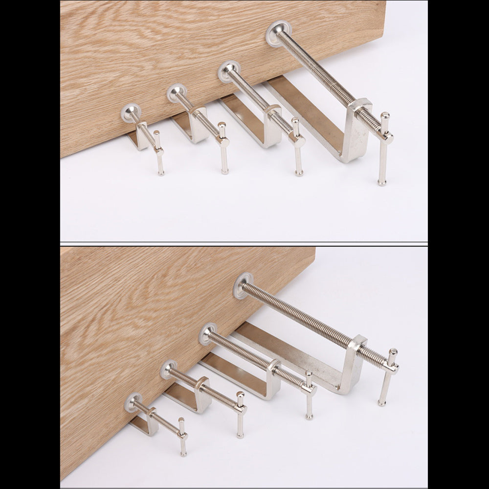 Quality Steel G Clamp Leather Craft Woodwork C Joiner DIY Desktop Fixed Tools