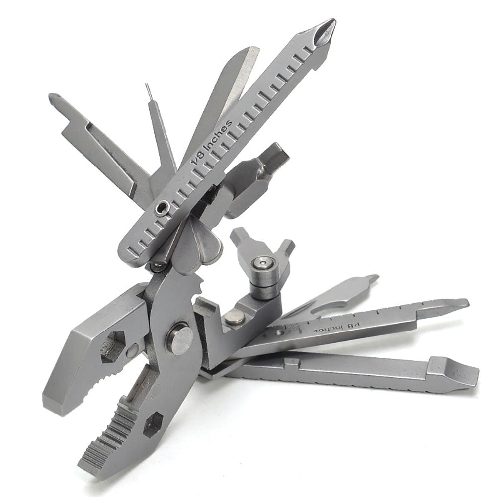 Multifunktions-Werkzeug-Set Mini Foldaway Schlüsselanhänger Tasche Zange Messer Schraubendreher