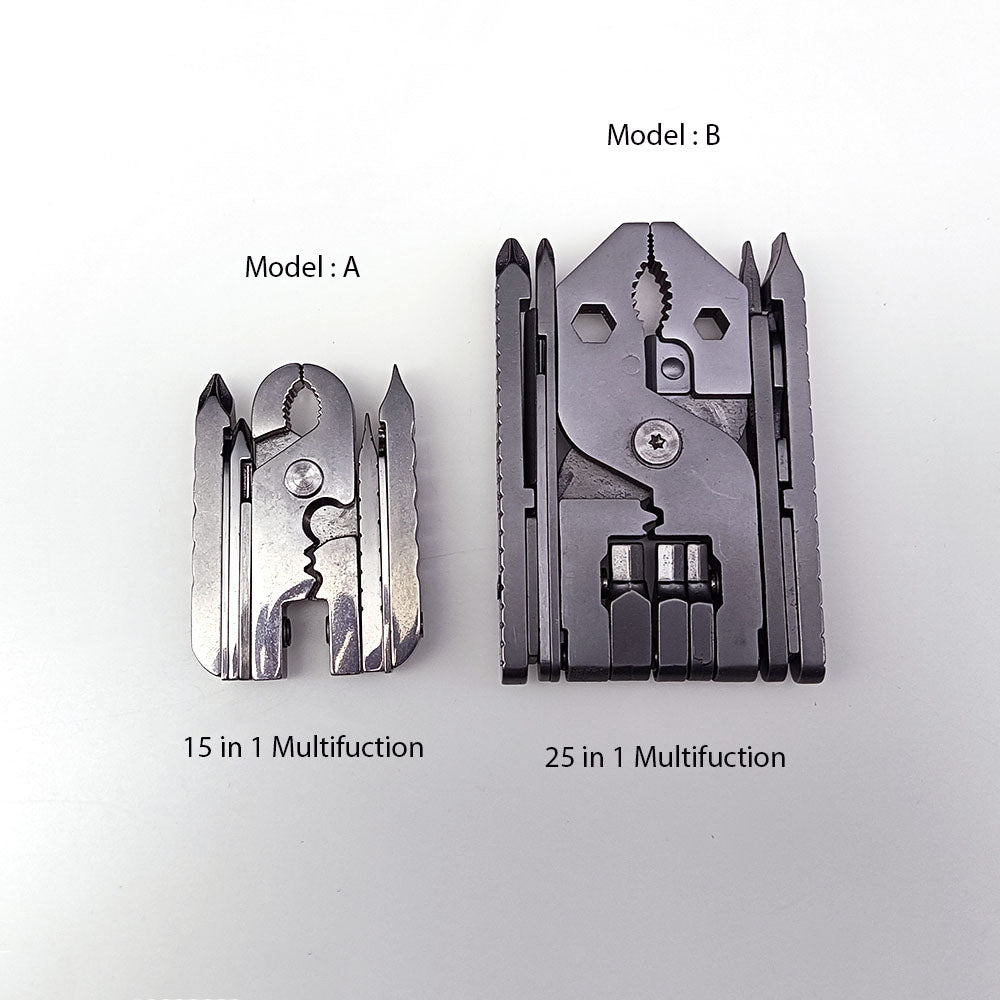 Multifunktions-Werkzeug-Set Mini Foldaway Schlüsselanhänger Tasche Zange Messer Schraubendreher