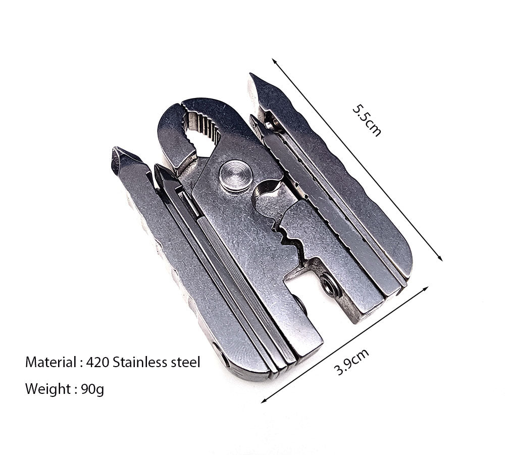 Multifunktions-Werkzeug-Set Mini Foldaway Schlüsselanhänger Tasche Zange Messer Schraubendreher