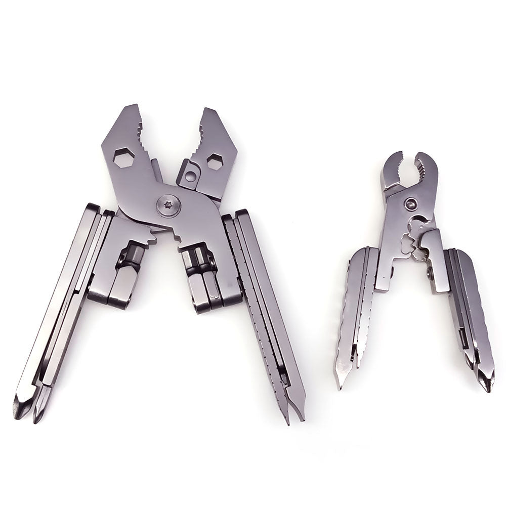 Multifunktions-Werkzeug-Set Mini Foldaway Schlüsselanhänger Tasche Zange Messer Schraubendreher