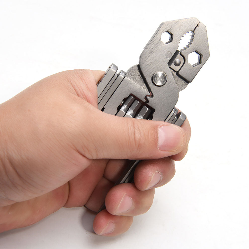 Multifunktions-Werkzeug-Set Mini Foldaway Schlüsselanhänger Tasche Zange Messer Schraubendreher