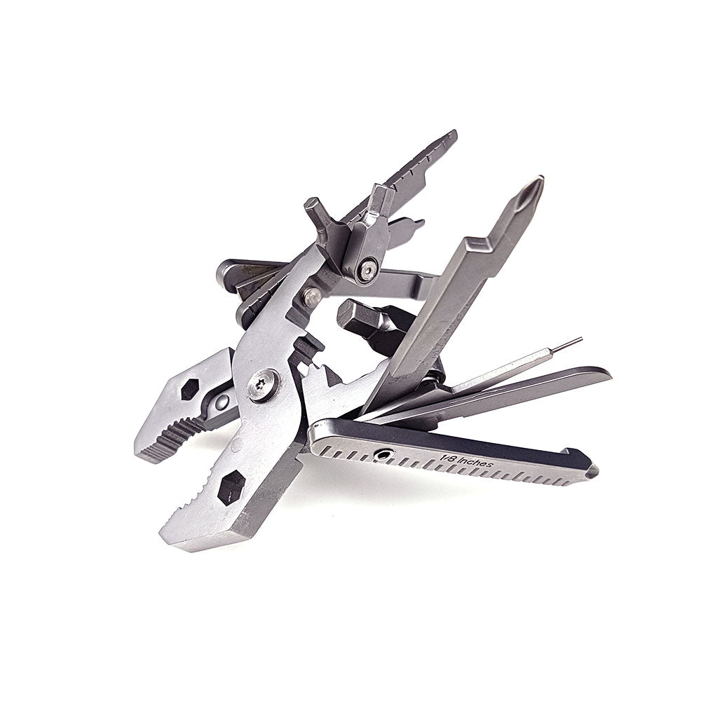 Multifunktions-Werkzeug-Set Mini Foldaway Schlüsselanhänger Tasche Zange Messer Schraubendreher