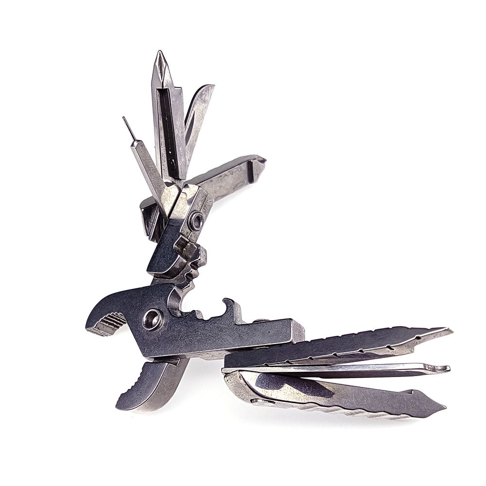 Multifunktions-Werkzeug-Set Mini Foldaway Schlüsselanhänger Tasche Zange Messer Schraubendreher